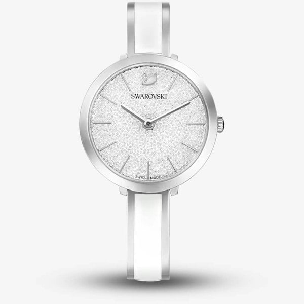 Swarovski White Crystalline Delight Stainless Steel Bracelet Watch 5580537