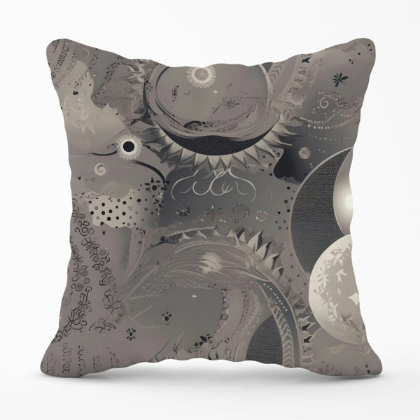 Warren Reed Abstract Moon Shapes Cushions