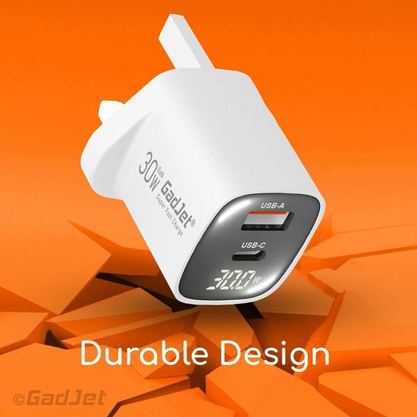 GadJet GaN 2-Port LED Power Adapter