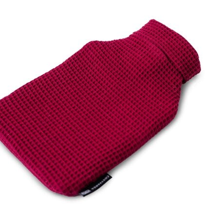 CosyPanda Ruby Red Luxurious 2 Litre Waffle Hot Water Bottle