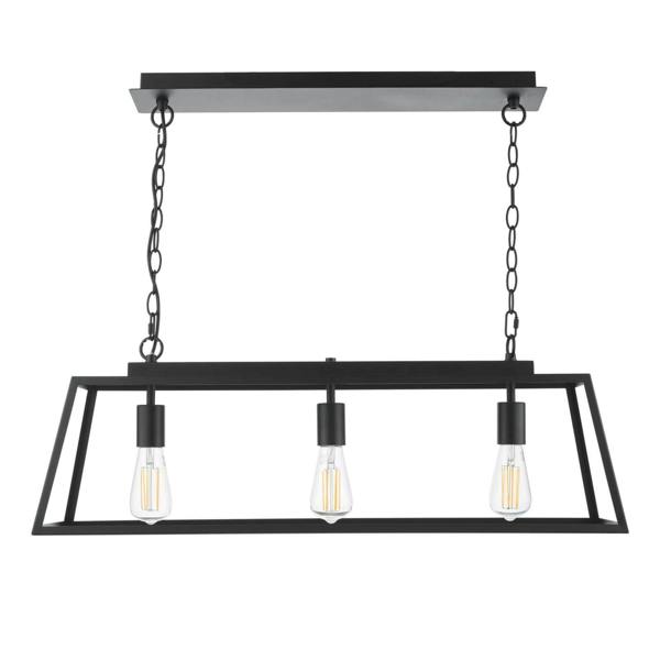 Pagazzi Lighting Charley 3 Light Matte Black Ceiling Pendant Bar