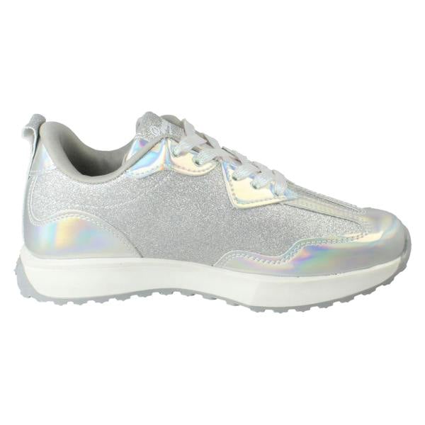 Pineapple Girls Pineapple Sparkly Glitter Casual Lace Up Trainers H2682