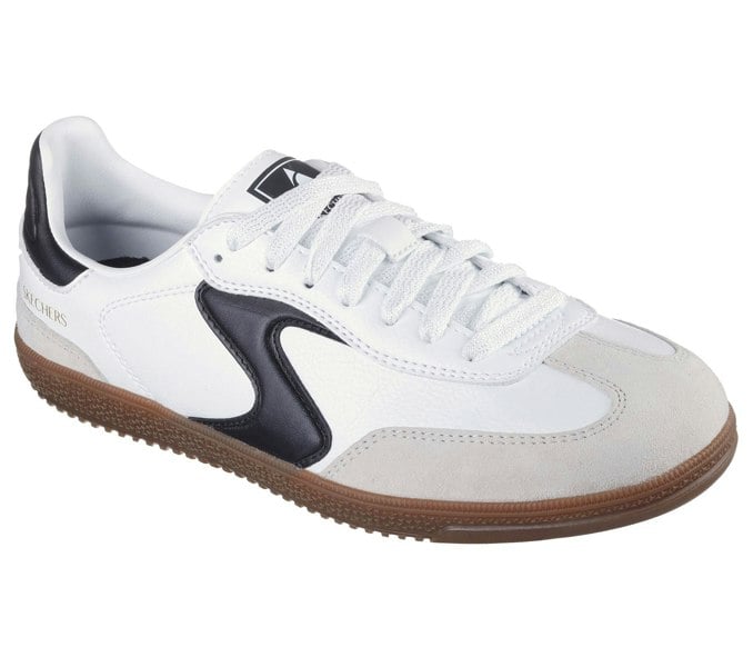 Skechers Hotshot Kickoff Leather Women's White/Black Trainers