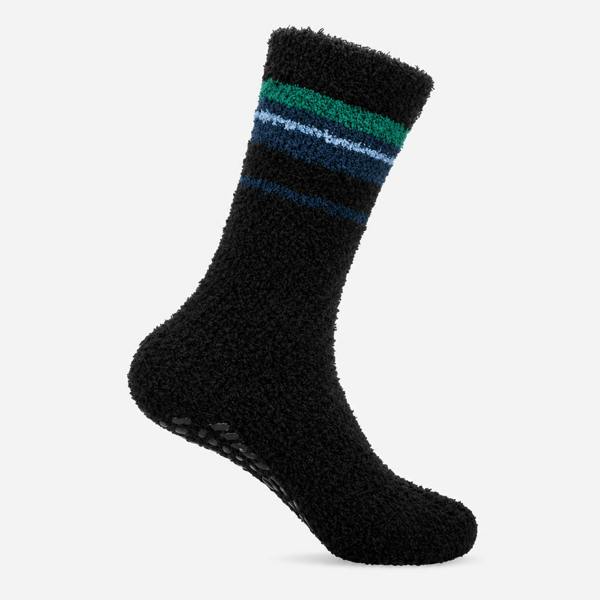 Totes SUPERSOFT TWIN PACK SLIPPER SOCKS Slipper Socks   in  Blue