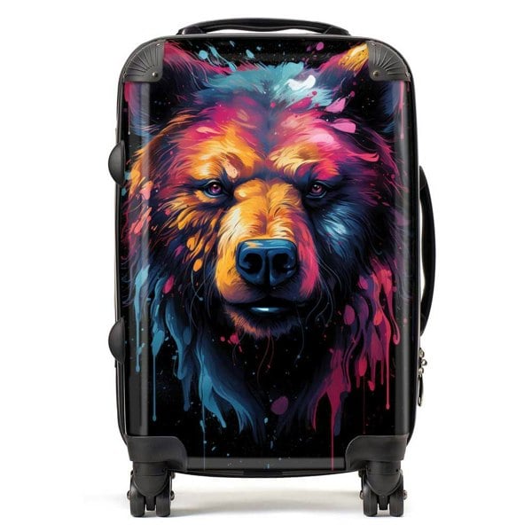 Warren Reed Splashart Bear Face Suitcase