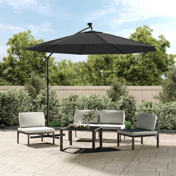 Berkfield Replacement Fabric for Cantilever Umbrella Anthracite 300 cm