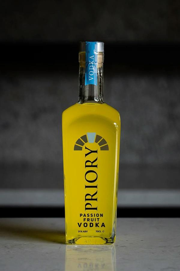 Priory Passion Fruit Vodka - 700ml Bottle | Potato-Based Spirit | 31% ABV