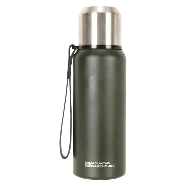 Mountain Warehouse Matte Double-Walled 500ml Flask - Khaki Green - 
