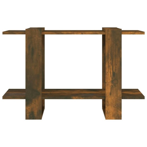 Berkfield Book Cabinet/Room Divider Smoked Oak 80x30x51 cm