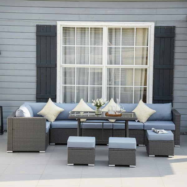Rattan Sofa Set
