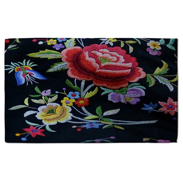 Benjamin Tate Design Vibrant Flowers (Bath Towel)