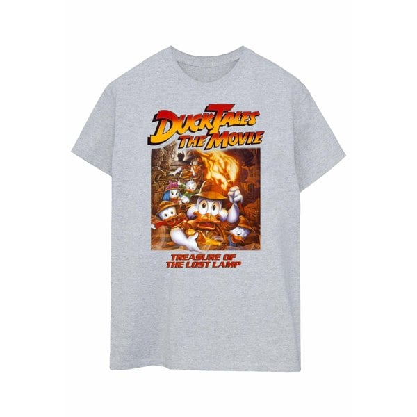 Disney Womens/Ladies Duck Tales The Movie Cotton Boyfriend T-Shirt - Sports Grey