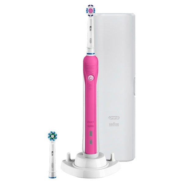 Oral-B Smart 4 -4000W- Electric Toothbrush & Travel Case - Pink