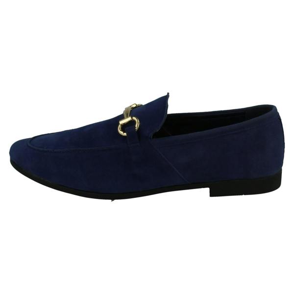 Thomas Blunt Mens Thomas Blunt Slip On Loafer Shoes With Metal Trim A1133