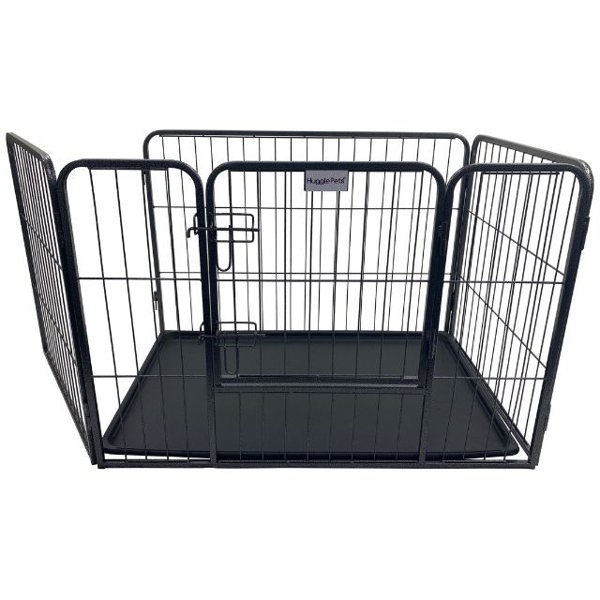 HugglePets Heavy Duty 4 Sided Whelping Cage with Tray