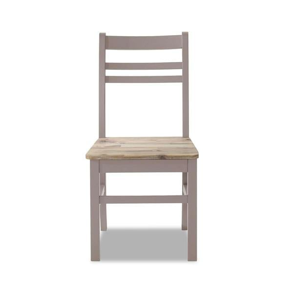 Statement Furniture Florence Wooden Chair Country Style with Acacia Wood Seat