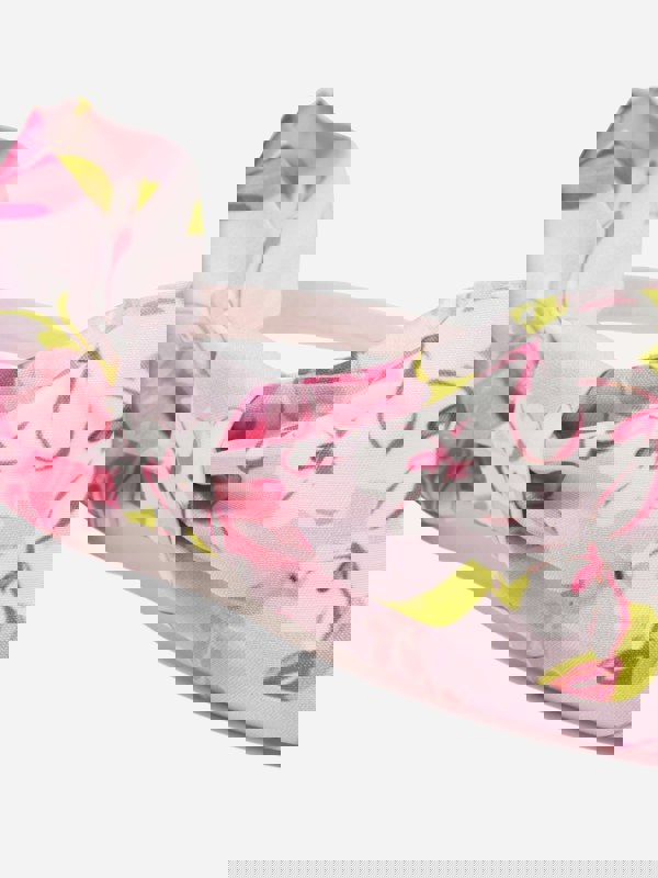 Mama Luma Girls Floral Bow Headband in Pink