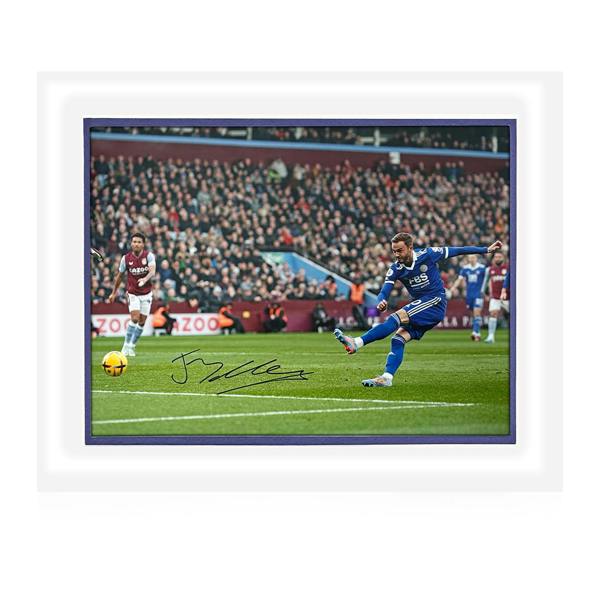 James Maddison Signed Leicester City Deluxe Mount