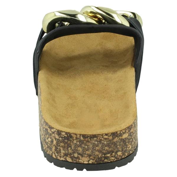 Spot On Ladies Spot On Chain Design Mules F00393