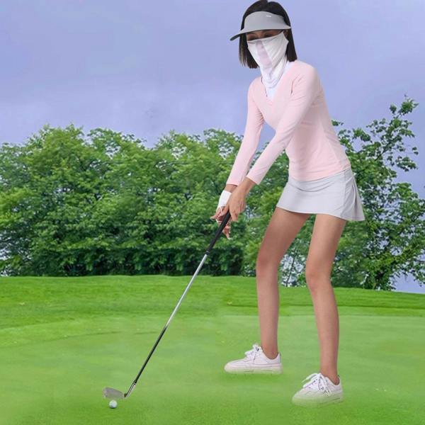 Anniou Women's Ice Silk Sun Protection Golf Top