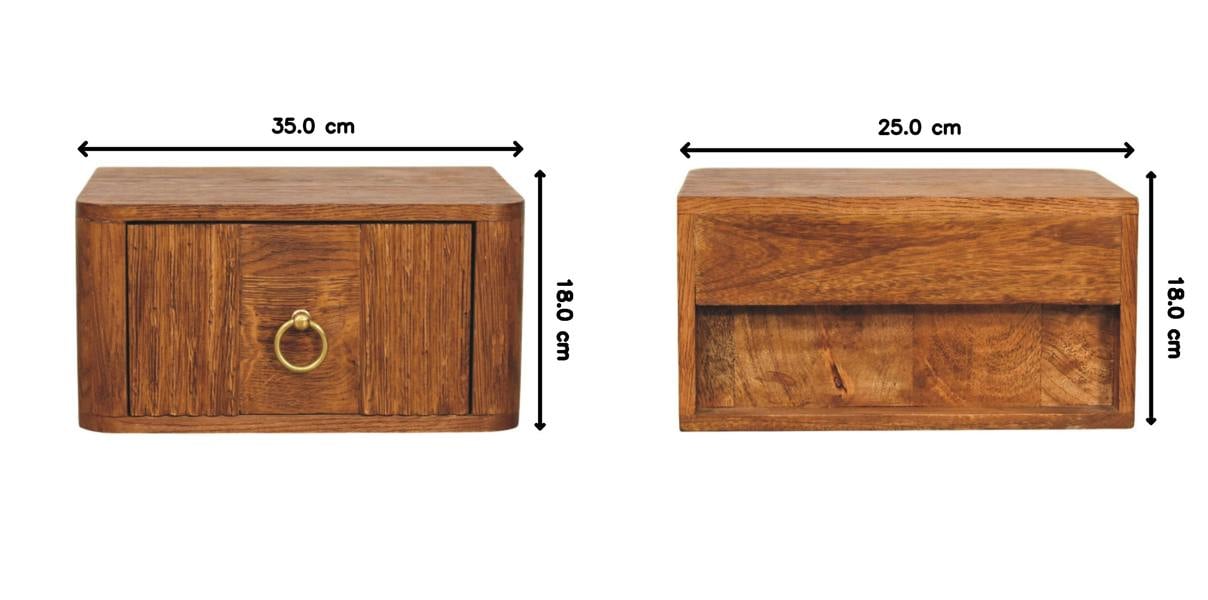 Artisan Furniture Solid Wood Aurelia Wall Bedside
