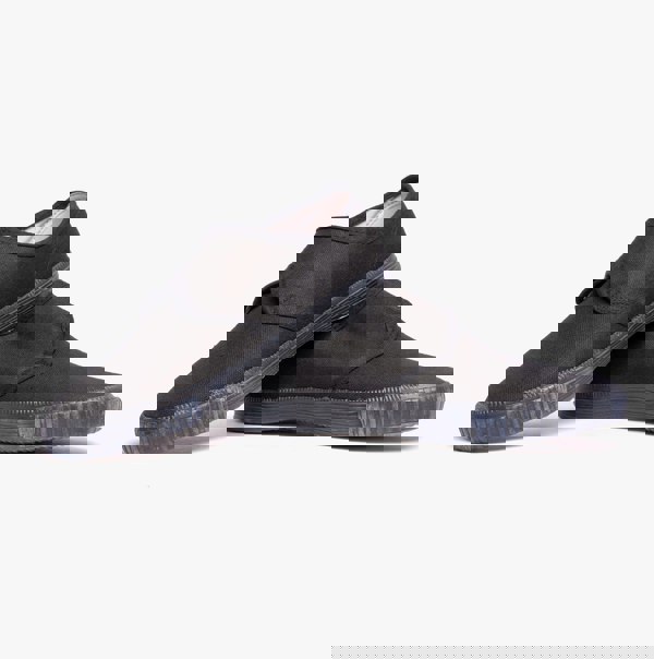 DEK RILEY Black Canvas Unisex Kids Touch Fastening Plimsoll