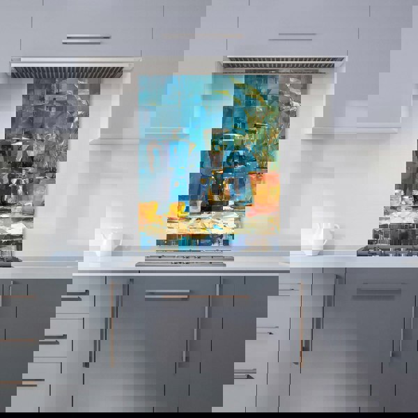 Warren Reed - Designer Morning Coffee: A Painterly View Kitchen Splashback