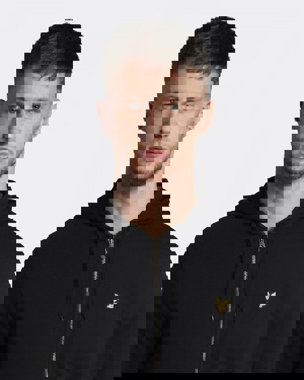 Lyle & Scott Zip Through Mens Hoodie ML420VOG - Z865 Jet Black