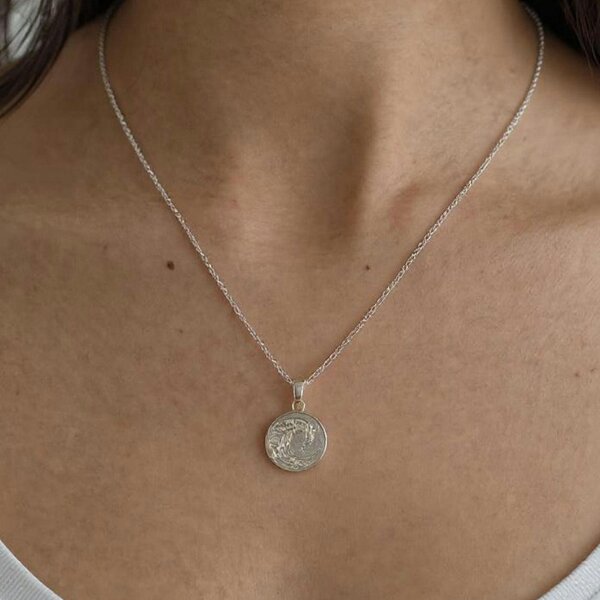 Uchi & Soto Nami Silver Wave Pendant