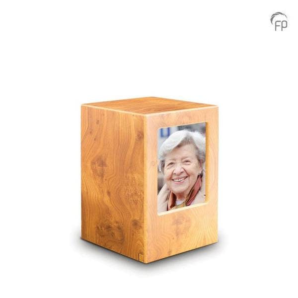Memorials Direct MDF Photo Urn (Light Wood)