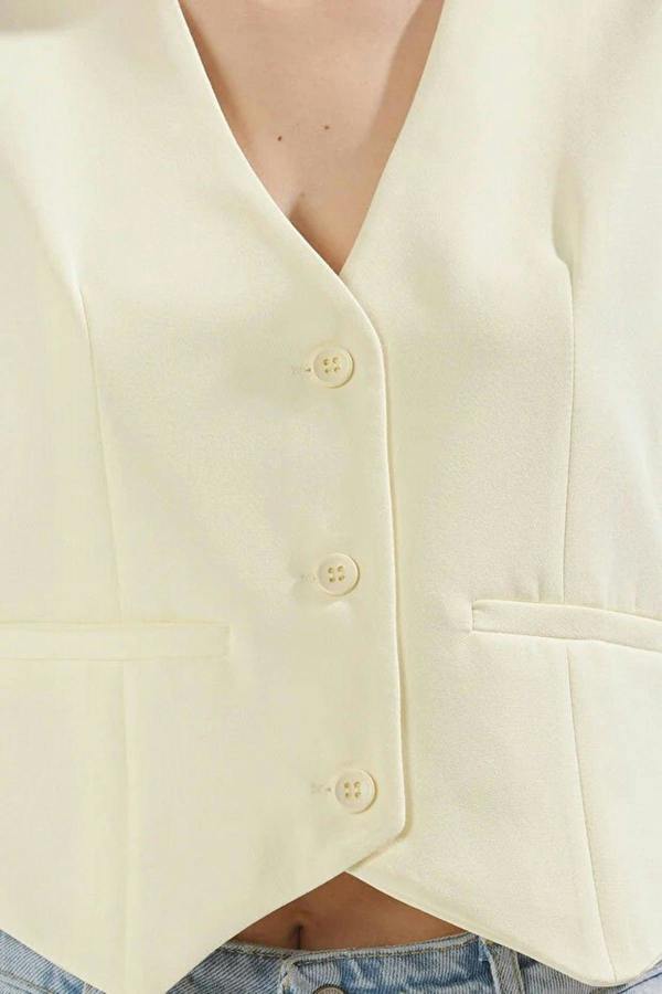 WOVCOR Woven Crop Vest