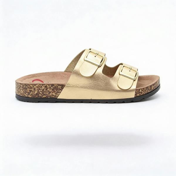 Heavenly Feet HARMONY2 Mules Sandals   in  Gold