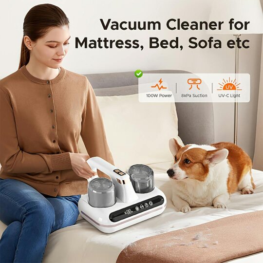 Havendro Handheld Mite Remover Bed Mattress Sofa Vacuum Deep Cleaner Charging UV Cleaner