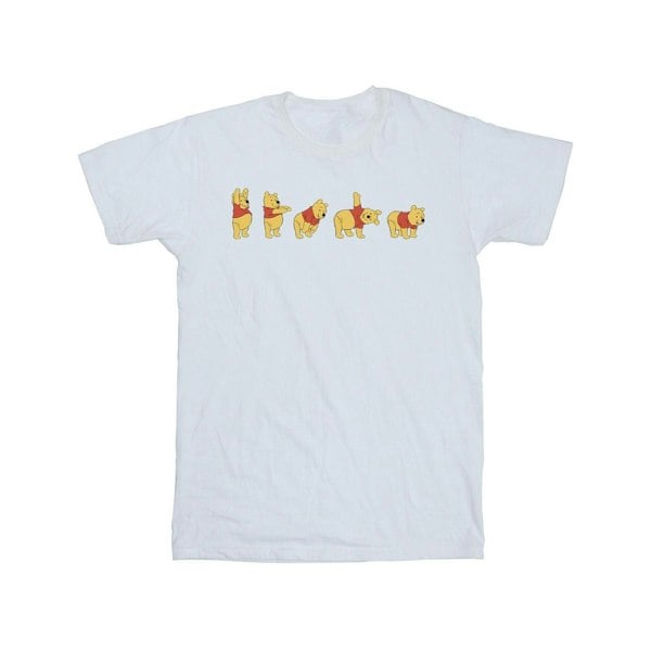 Disney Mens Winnie The Pooh Stretching T-Shirt - White