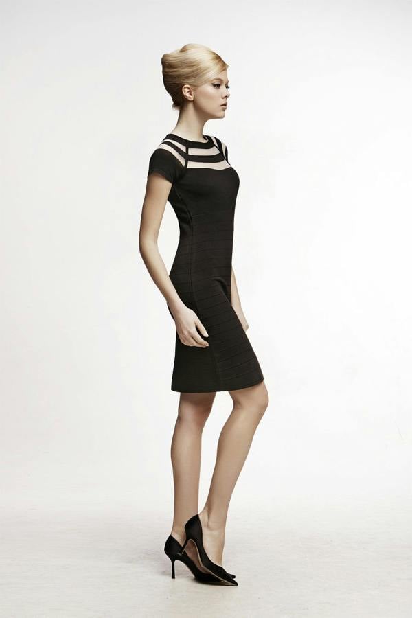 Rumour London Catherine bodycon dress with cut-out detail in black