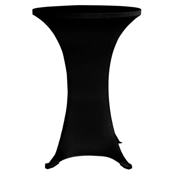 Berkfield Standing Table Cover Ì÷70 cm Black Stretch 4 pcs