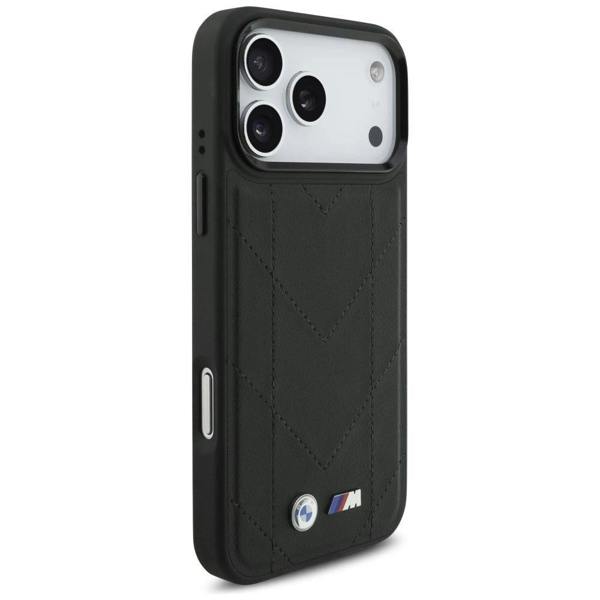BMW M Quilted Logo Case with MagSafe for iPhone 17 Pro Max 6.9" Black - BMHMP17X25PSECHK