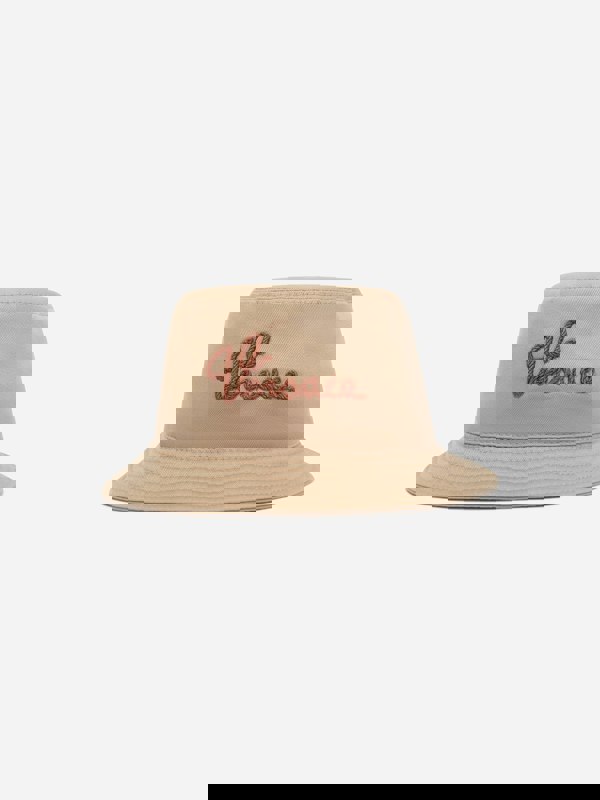 Versace Kids Logo Bucket Hat in Beige
