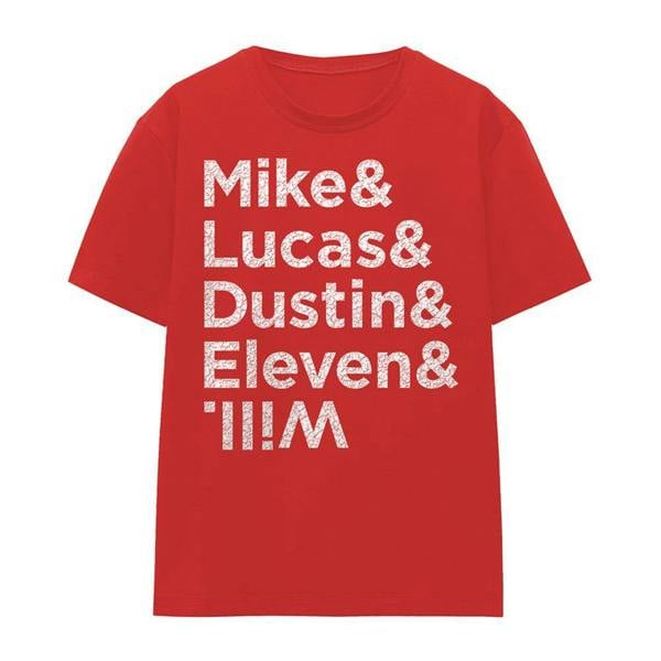 Stranger Things Womens/Ladies Names T-Shirt - Red