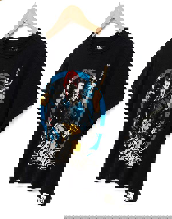 David Bowie Womens Black Character Short Sleeved T-Shirt