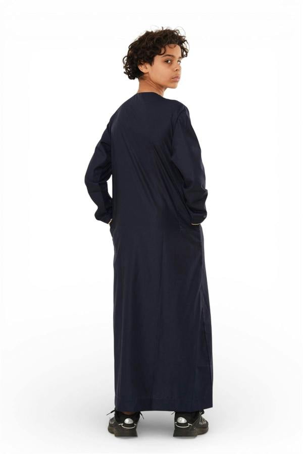 Infinity Leather Kids Boys Ramadan Moroccan Jubba Robe Djellaba Eid Thobe - K-TT-006