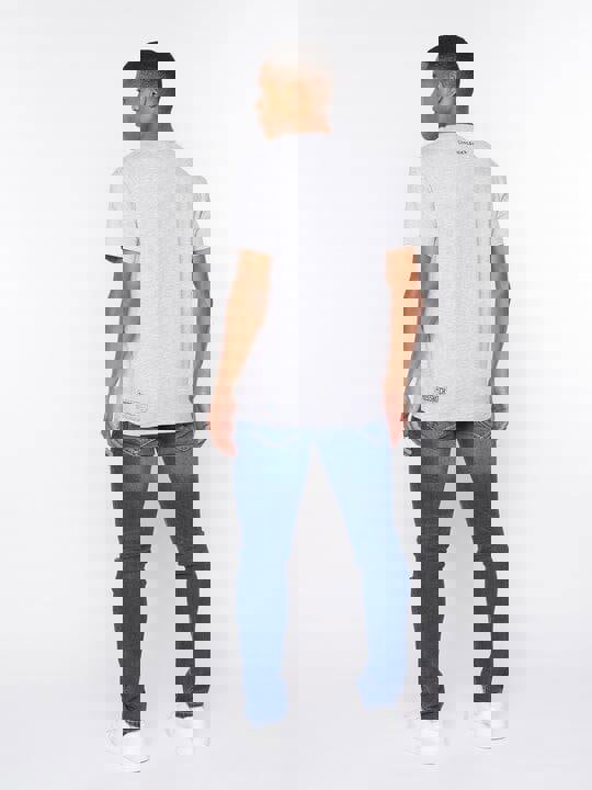 Crosshatch Gooch T-Shirt Light Grey Marl