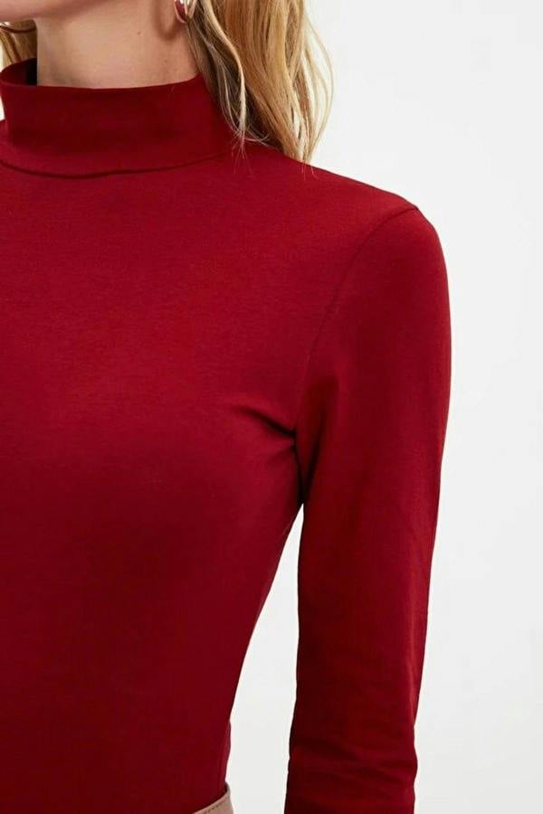 WOVCOR Turtleneck Knit Bodysuit
