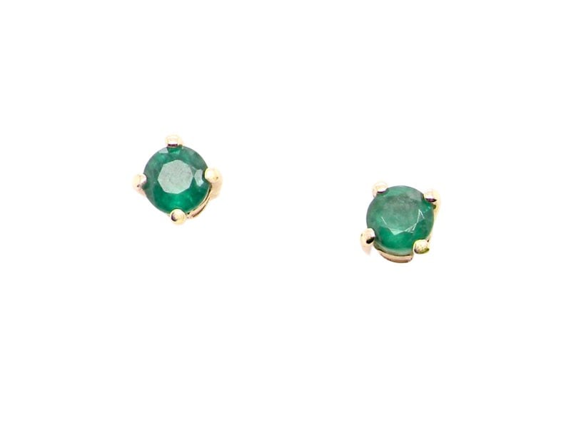 Vintage Tom A pair of Emerald stud earrings