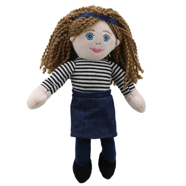 The Puppet Company Finger Puppets: Mum (Stripy Outfit)