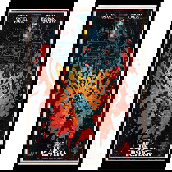 Stranger Things Chapter 9 The Piggyback Print - Red/Orange/Grey - 