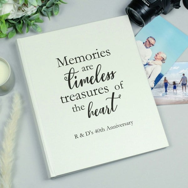 Personalised Memento Company Personalised 'Memories are Timeless' Traditional Photo Album