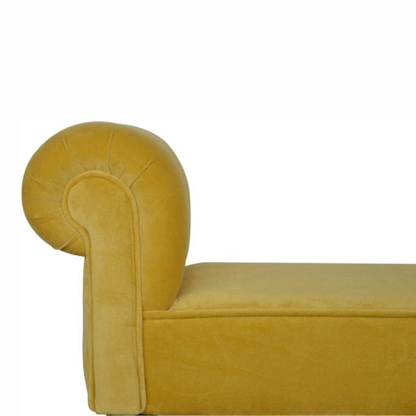Artisan Furniture Mini Mustard Velvet Bench