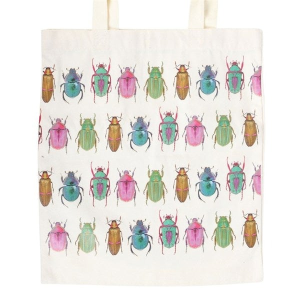 Serano Beetle Print Polycotton Tote Bag