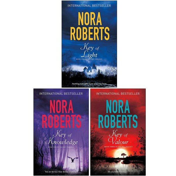 Key Trilogy Series 3 Book Set By Nora Roberts (Key Of Light, Key Of Knowledge, Key Of Valour)